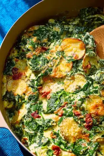 Fresh Spinach Gratin Recipe