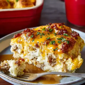 Biscuits and Gravy Casserole