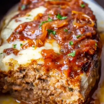 Crock Pot French Onion Meatloaf