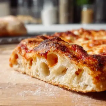 artisan pizza dough- crispy, chewy, bubbly crust