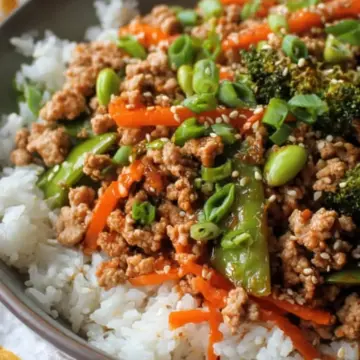 Ground Turkey Teriyaki Stir Fry