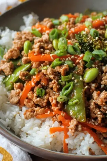 Ground Turkey Teriyaki Stir Fry