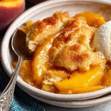 Southern Peach Cobbler Recipe with Canned Peaches