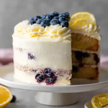 Lemon Blueberry Layer Cake
