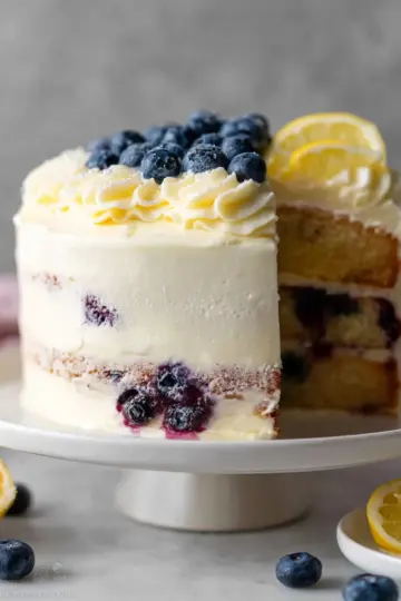Lemon Blueberry Layer Cake