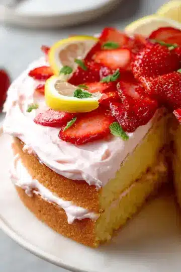 Strawberry Lemon Cake
