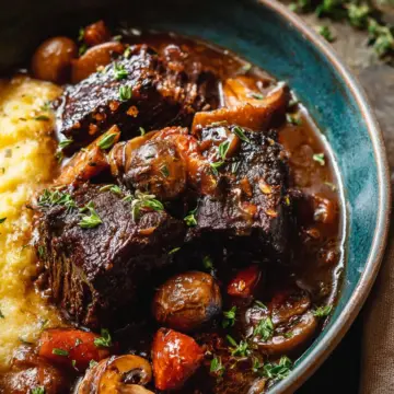 Crockpot Short Rib Bourguignon