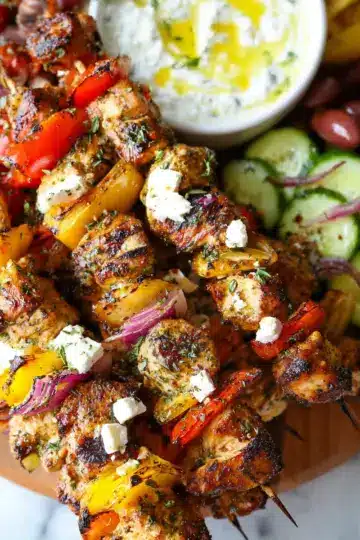 Greek Chicken Kabobs