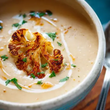 Creamy Roasted Cauliflower Soup