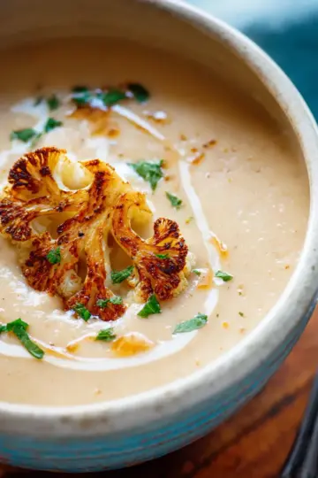 Creamy Roasted Cauliflower Soup