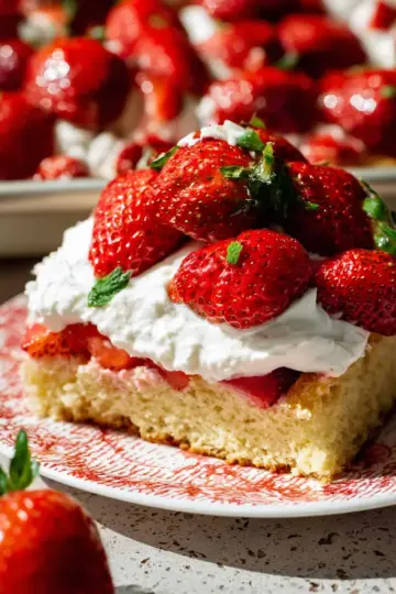 Sheet Pan Strawberry Shortcake