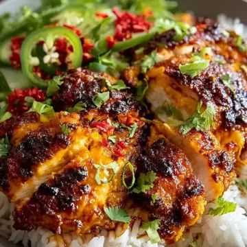 Spicy Maple Chicken with Coconut Rice