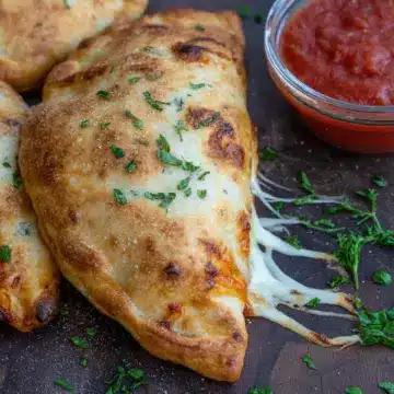 Air Fryer Calzones (Crazy Easy)