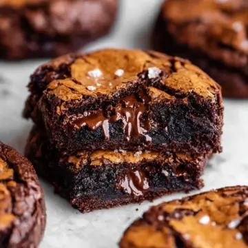 Fudgy Chewy Browkies (Brookies)