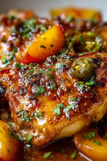 Jalapeno Peach Chicken
